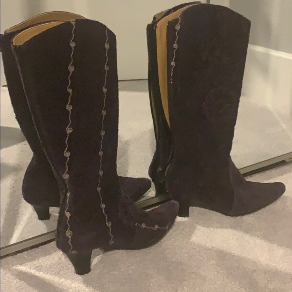 🥰ARTEMIS ARTE PURPLE LEATHER BOOTS 👢